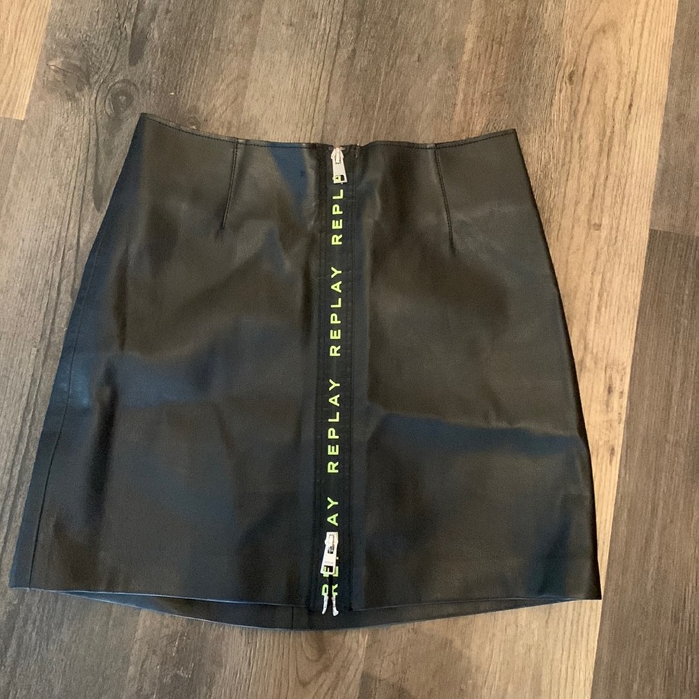 Replay double‎ zip mini skirt. Never worn